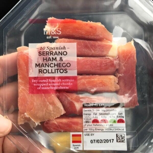 Manchego rollitos (M&S) (2020)